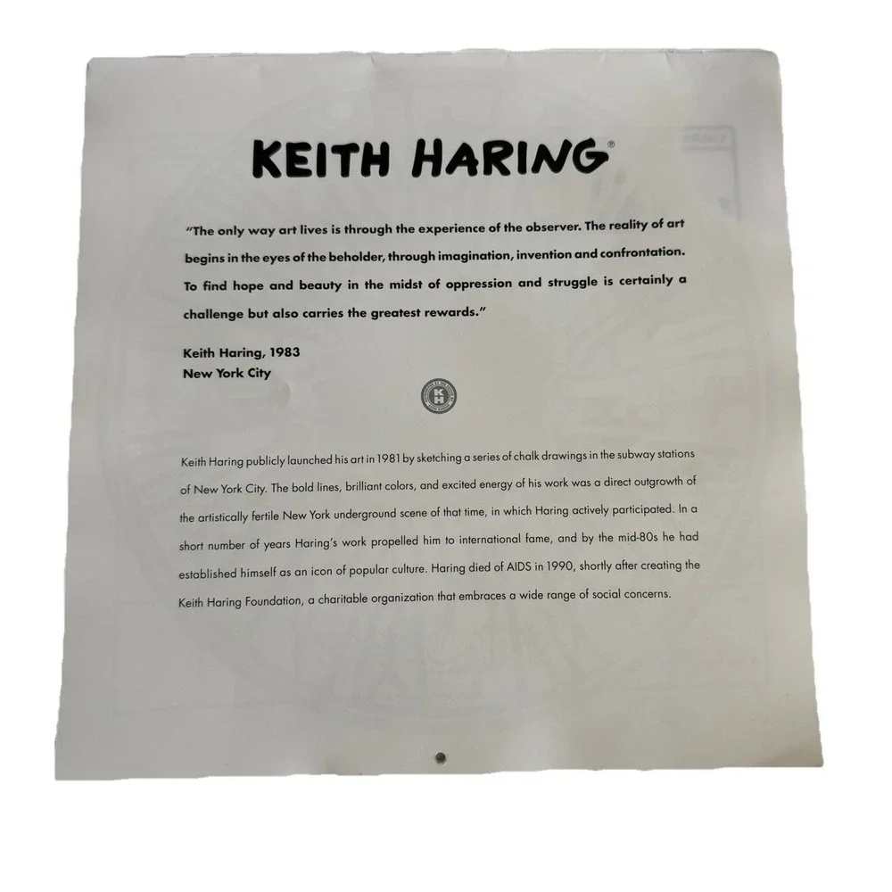 VINTAGE KEITH HARING 1998 CALENDAR Collector Item Printed In Germany Clean RARE!